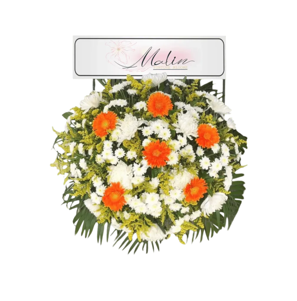 พวงหรีดดอกไม้ 800 บาท