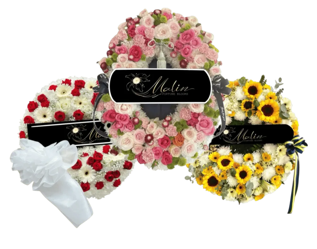 พวงหรีดดอกไม้ ส่งฟรี